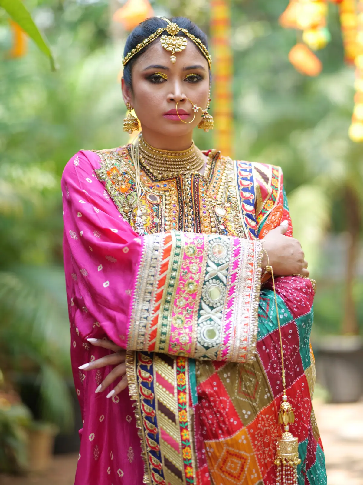 Afgani Suit with Drape Pyjama Close