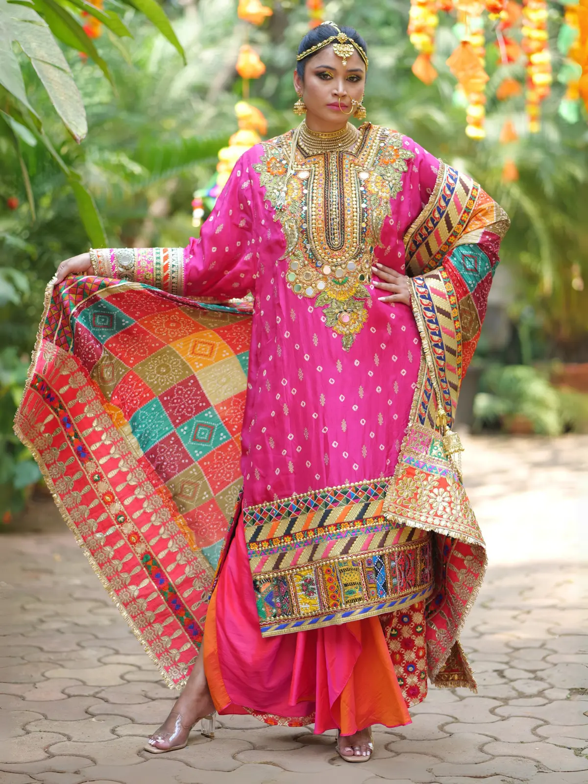 Afgani Suit with Drape Pyjama Side