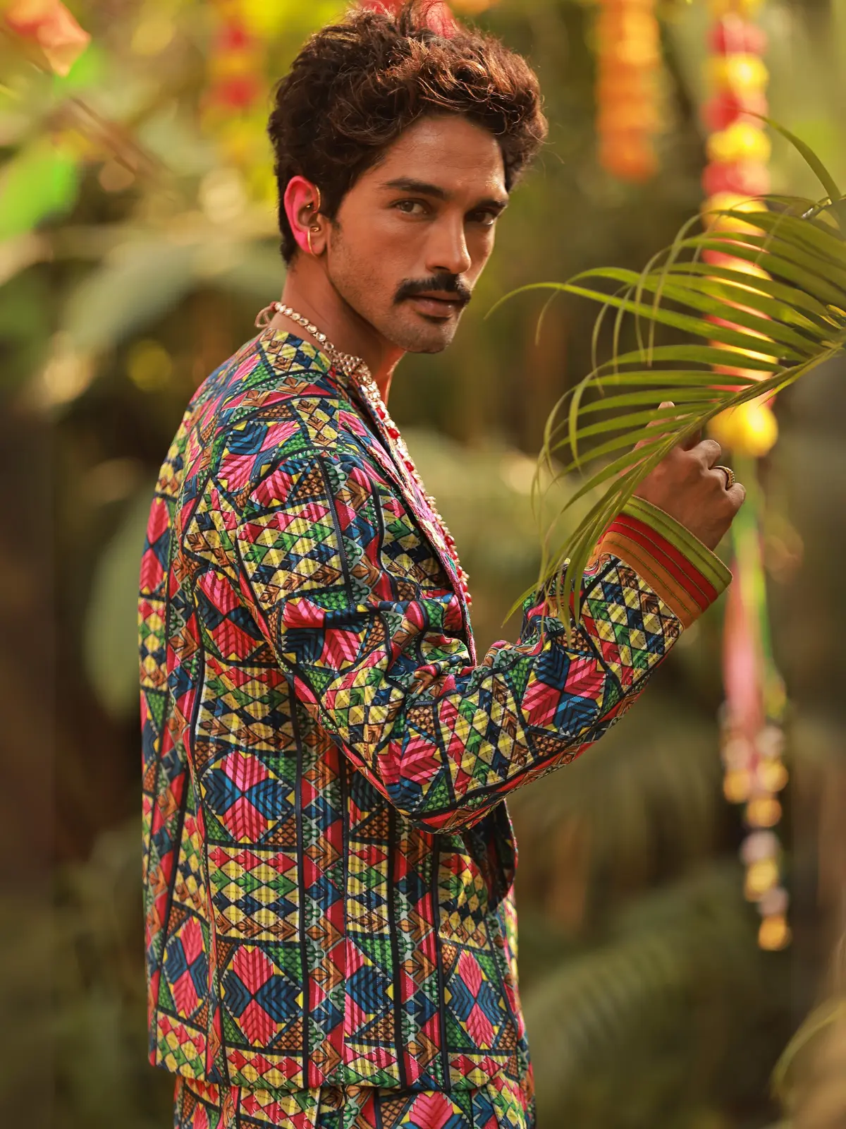 Bolero Jacket with Boho Pants Back