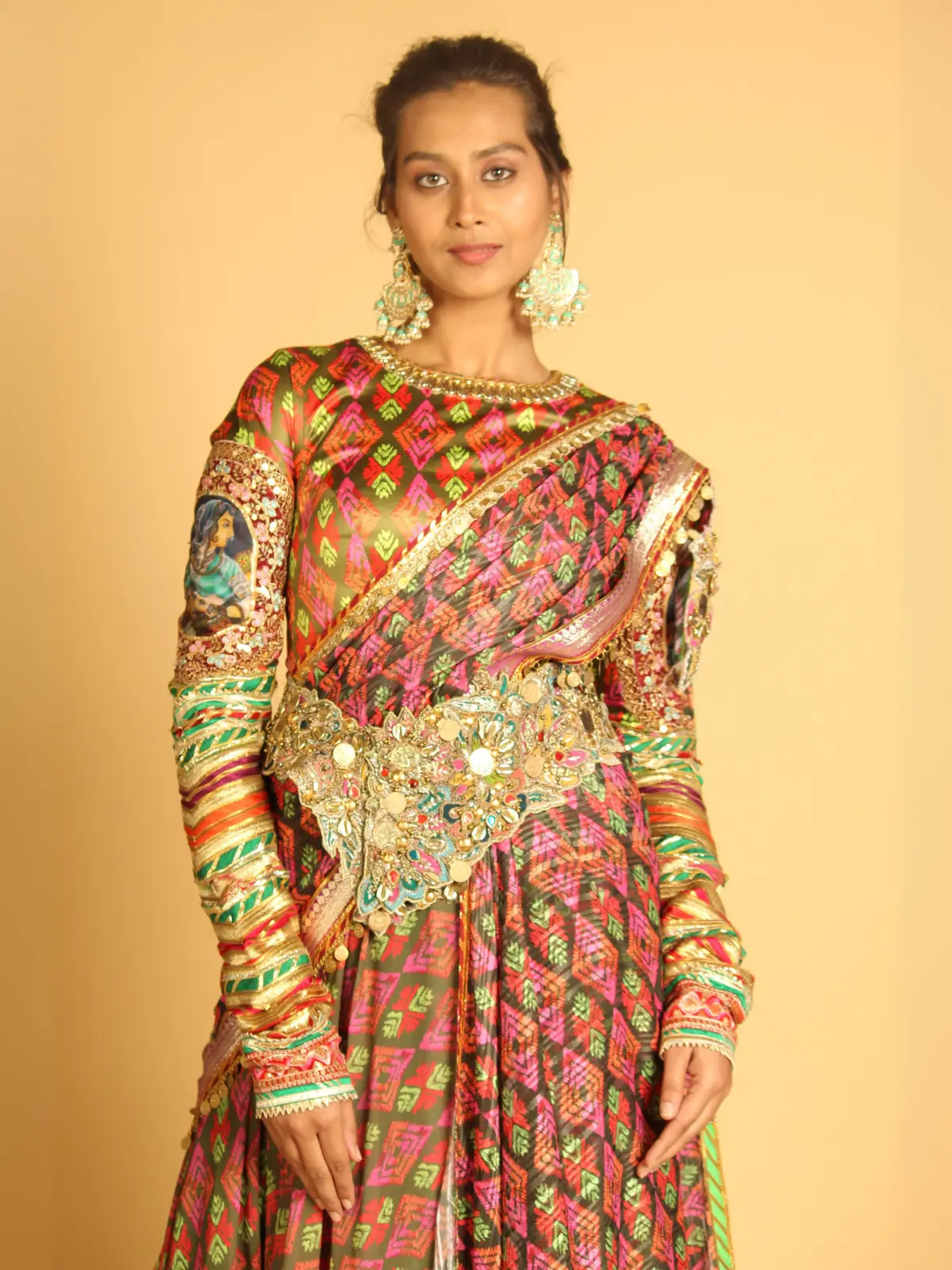 Brown Anarkali Close