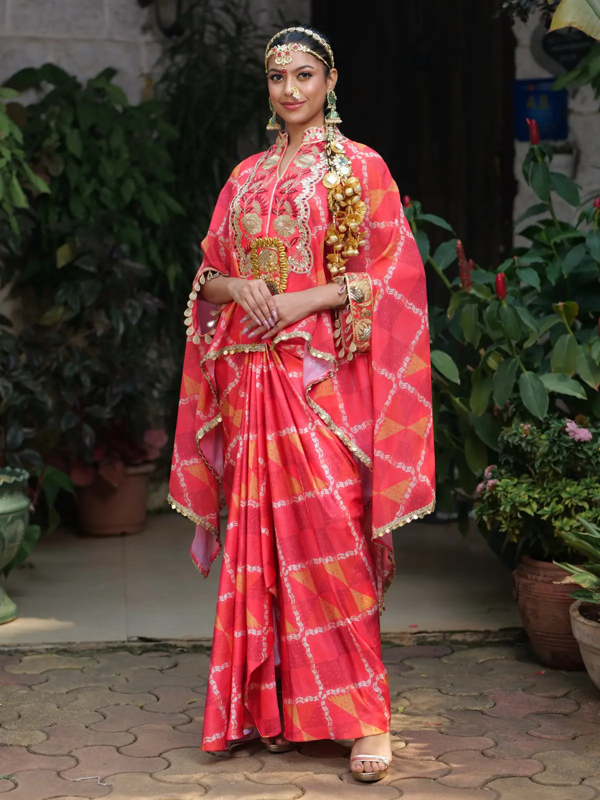 Short Kurta with Sorang Skirt Front