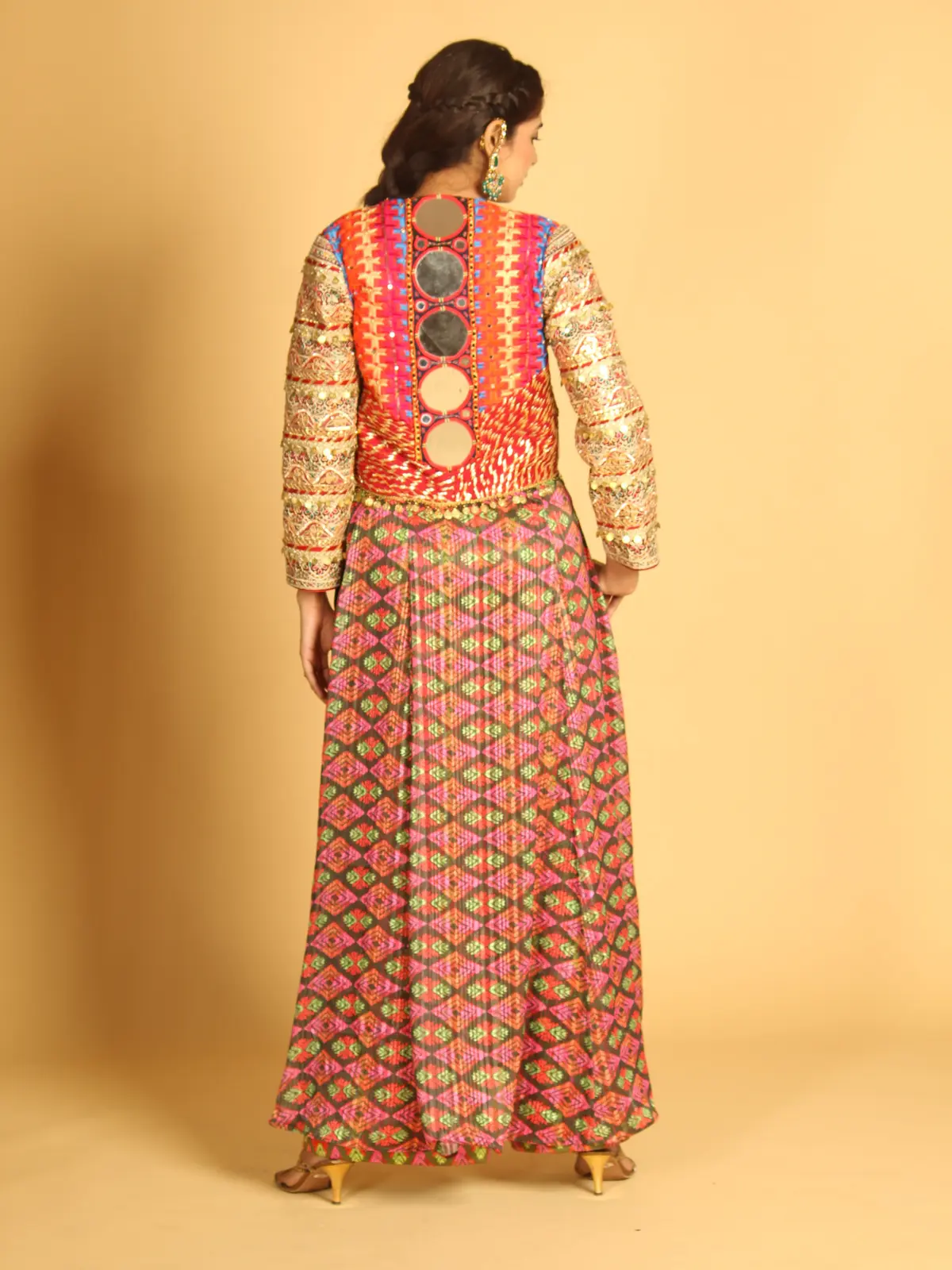 Straight Asymmetrical Kurta Back