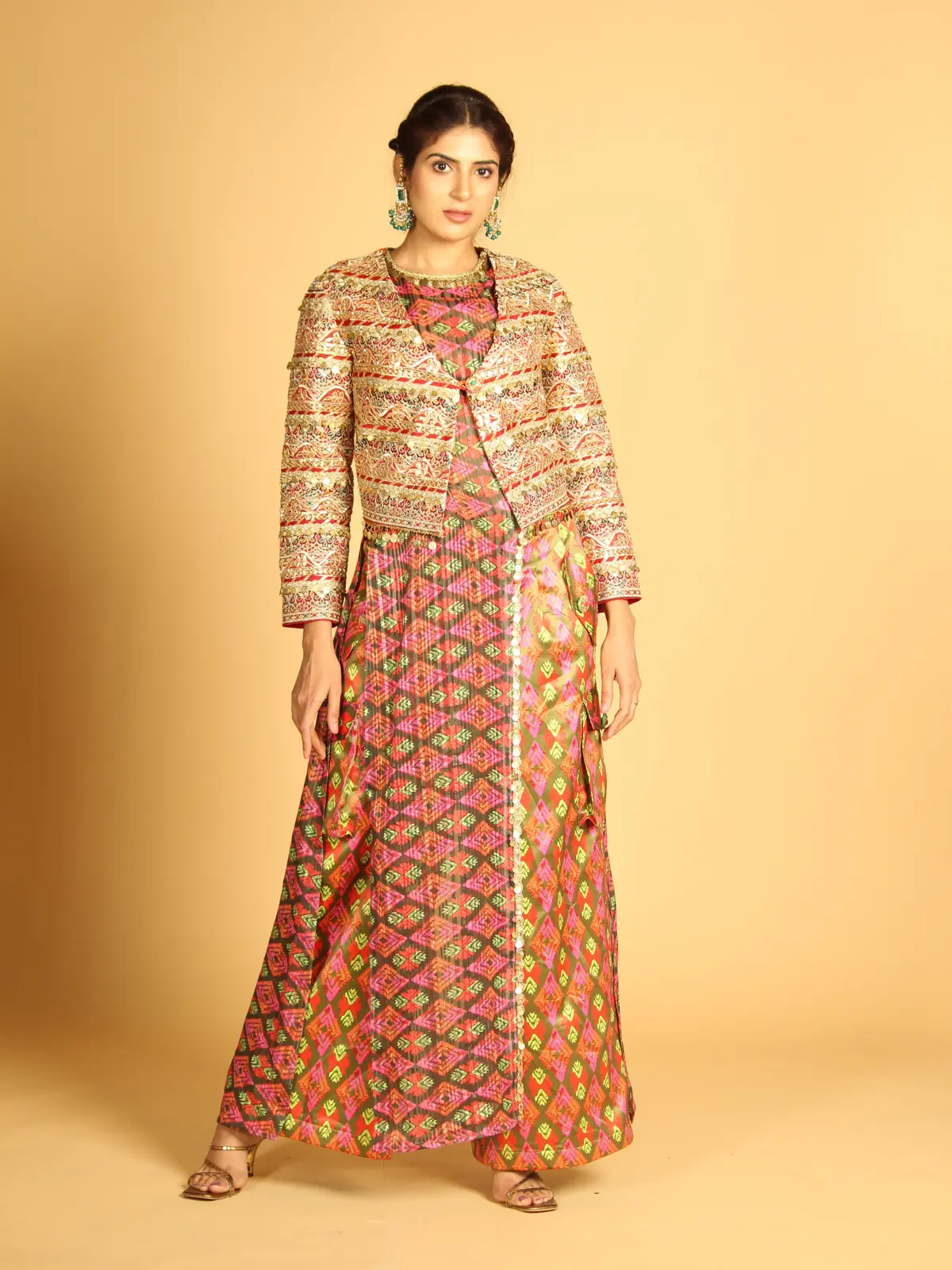 Straight Asymmetrical Kurta Front