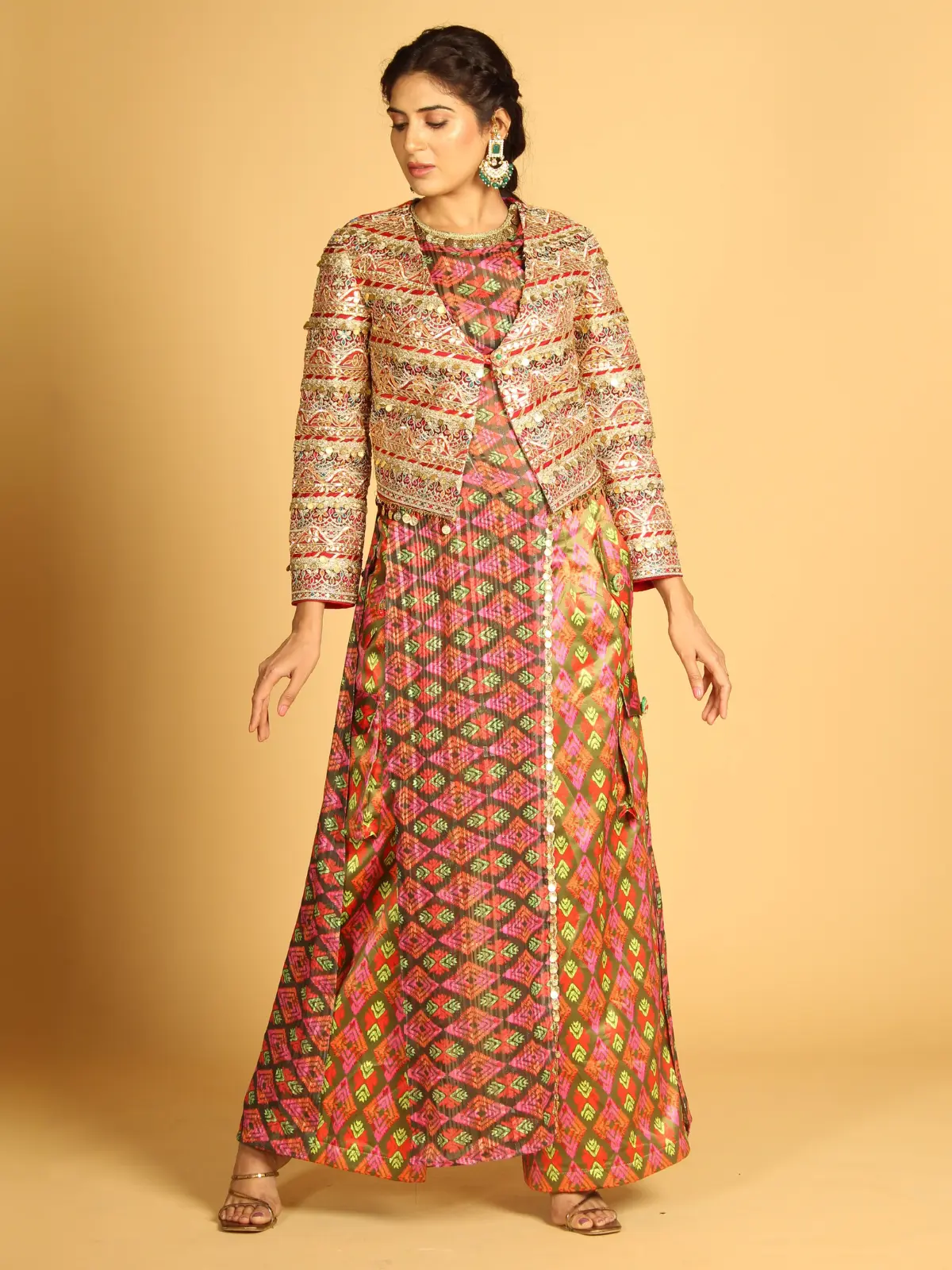 Straight Asymmetrical Kurta Side