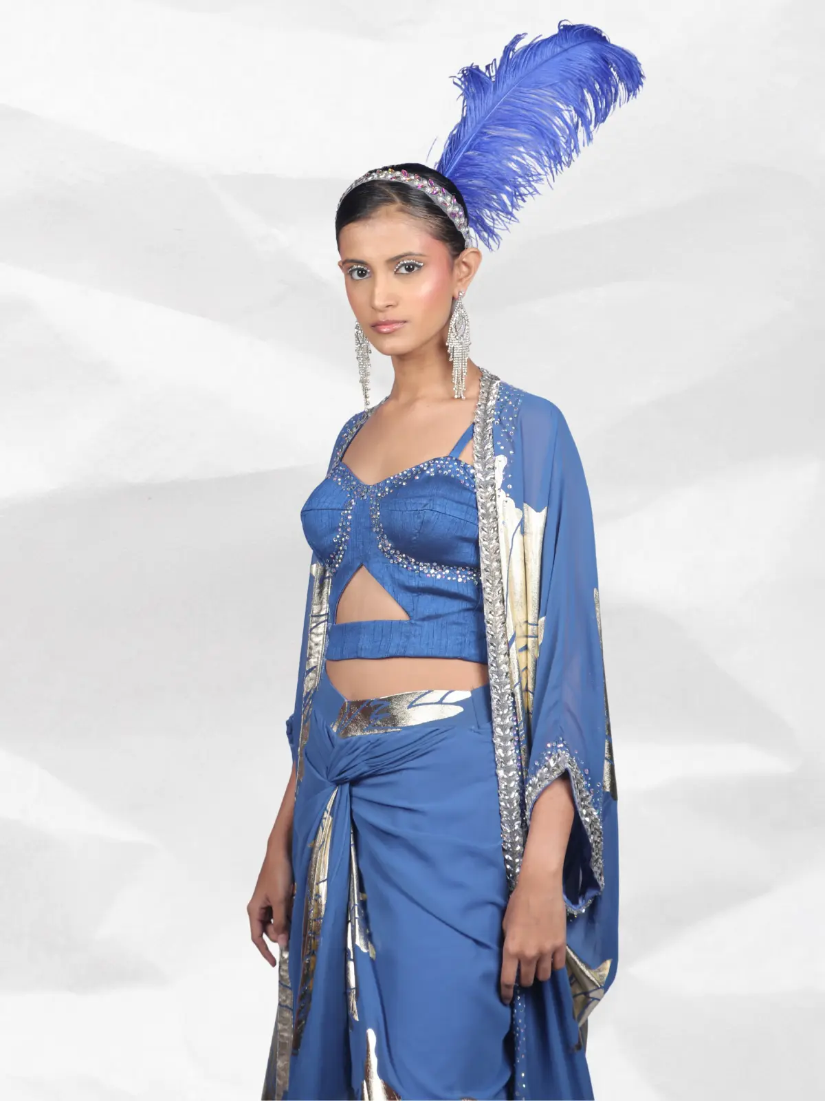 Crystal Corsette with Serong Skirt Close