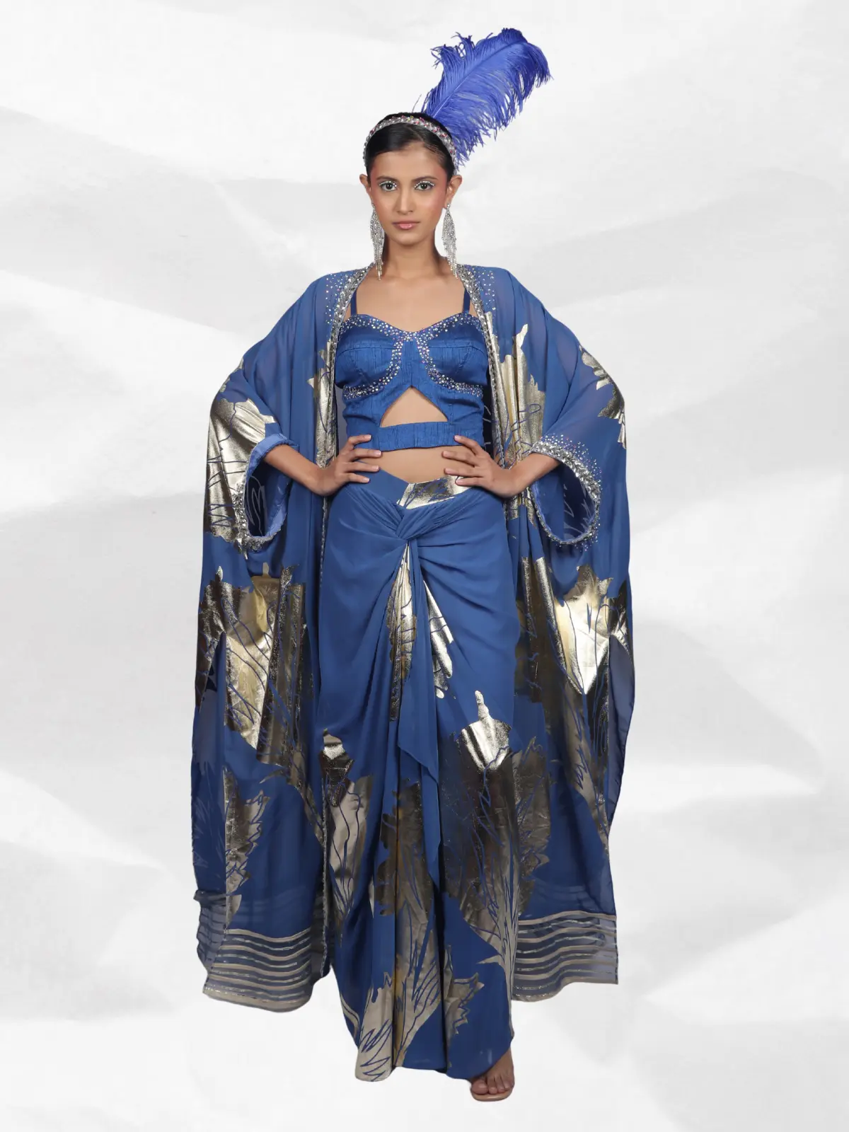 Crystal Corsette with Serong Skirt Front