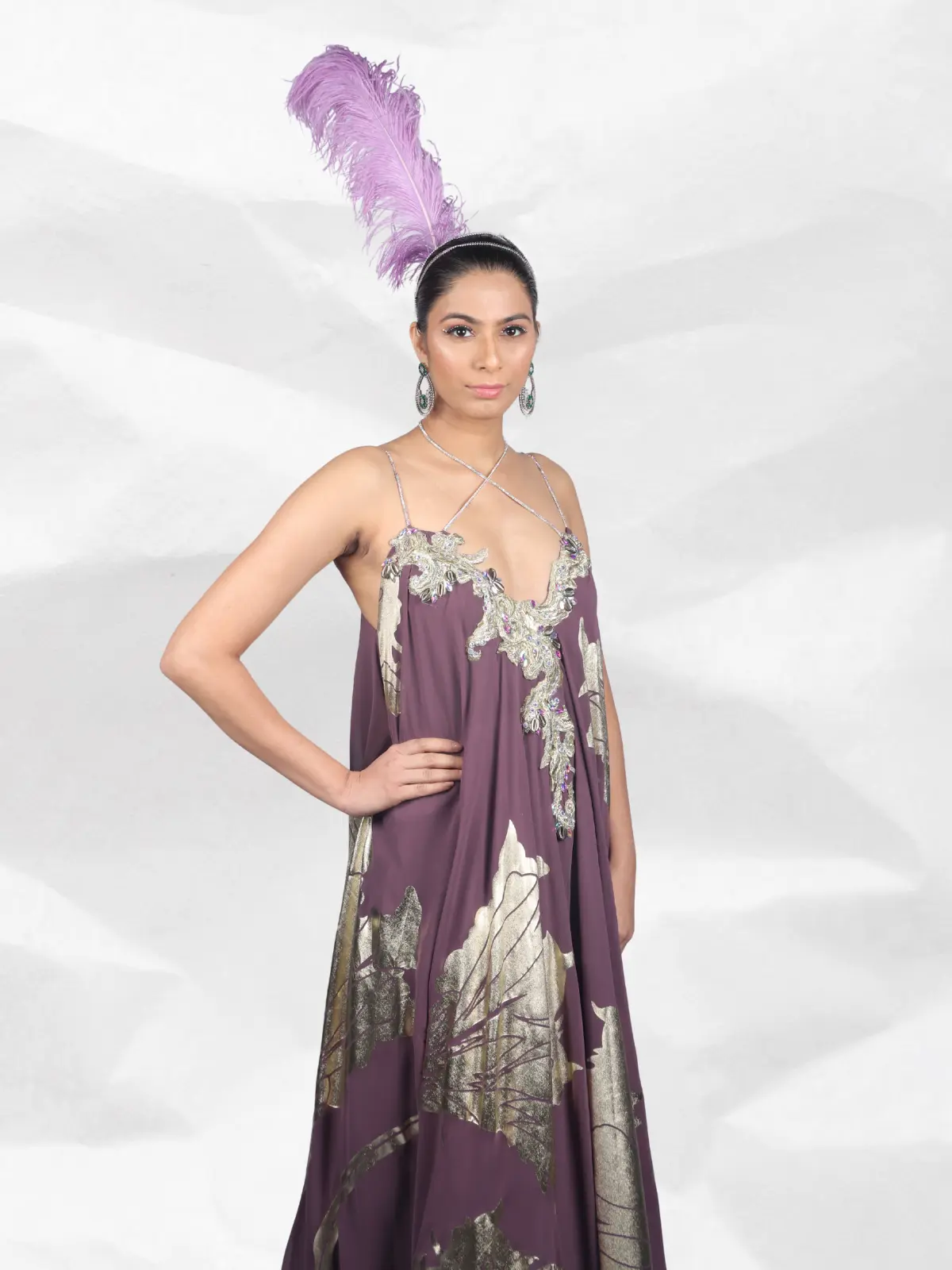 Long Flowing Gown Close