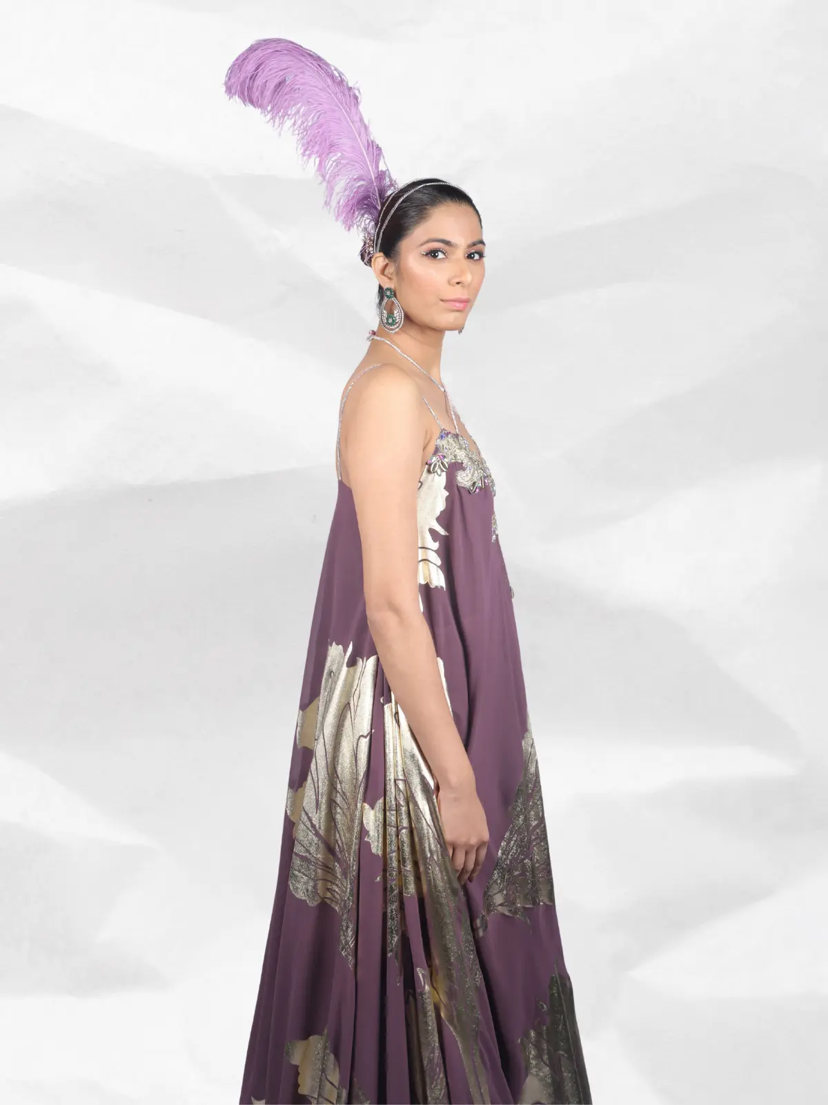 Long Flowing Gown Side