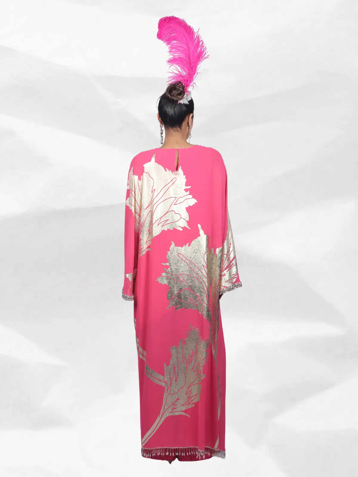 Long Kaftan Gown Back