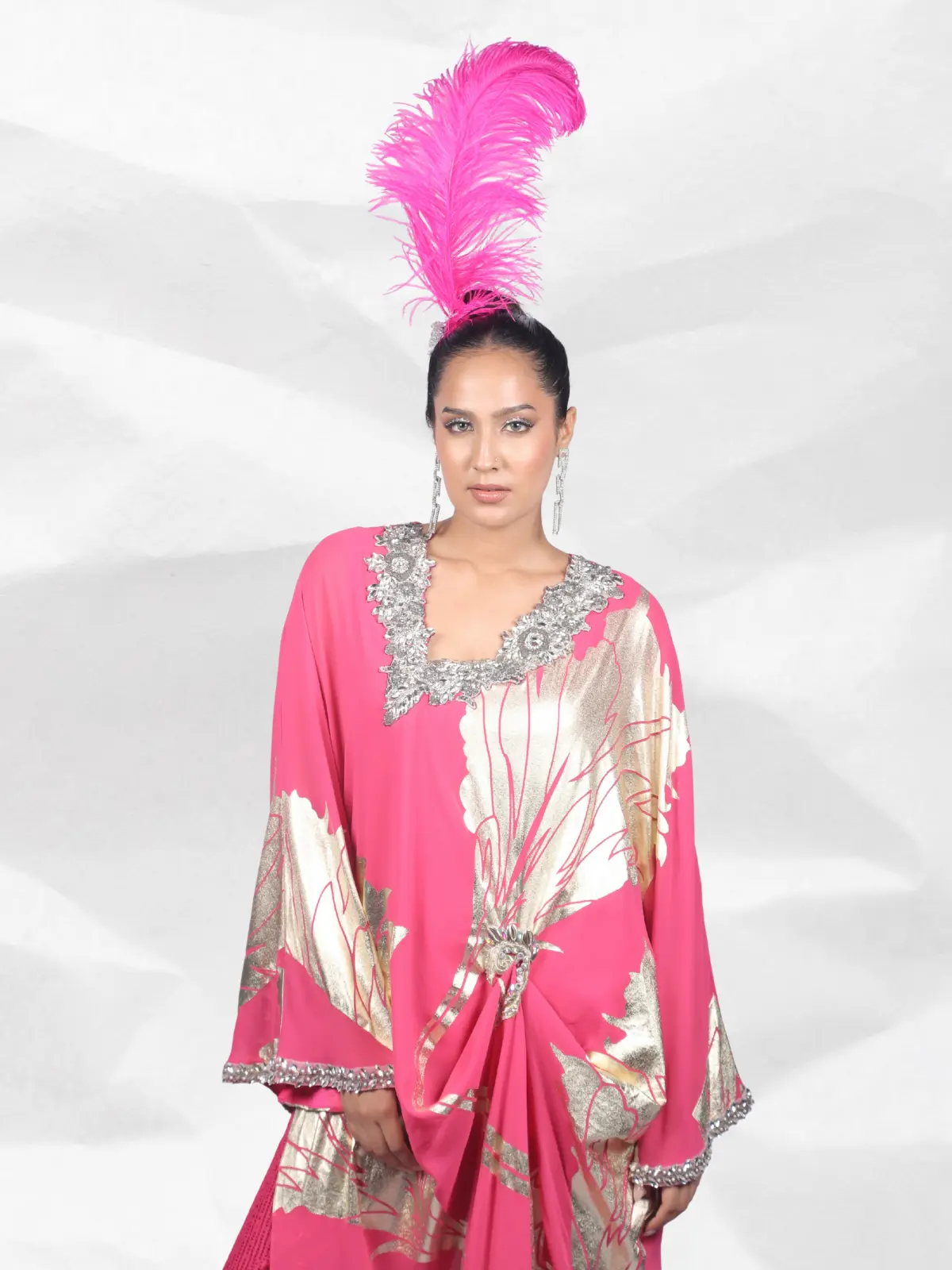 Long Kaftan Gown Front