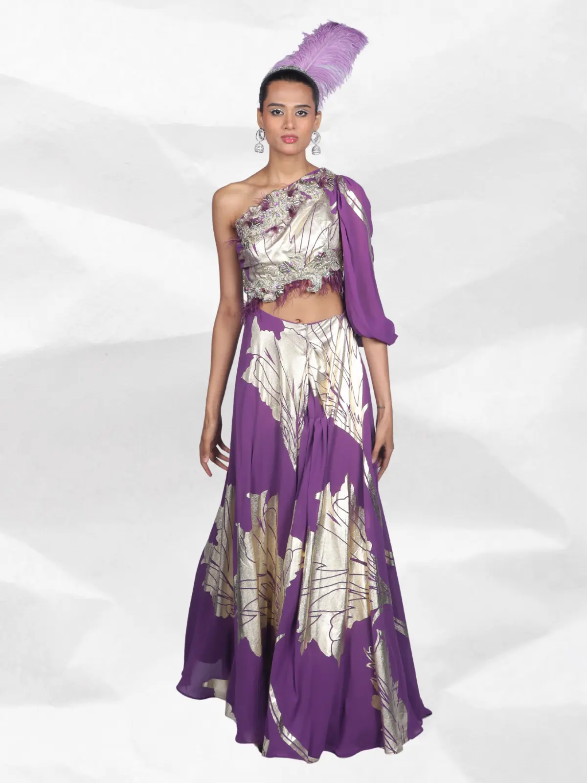 One-Shoulder Gown Front