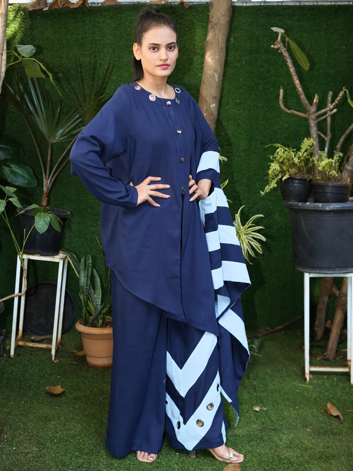 Blue Monarch Drape Set - Image 2