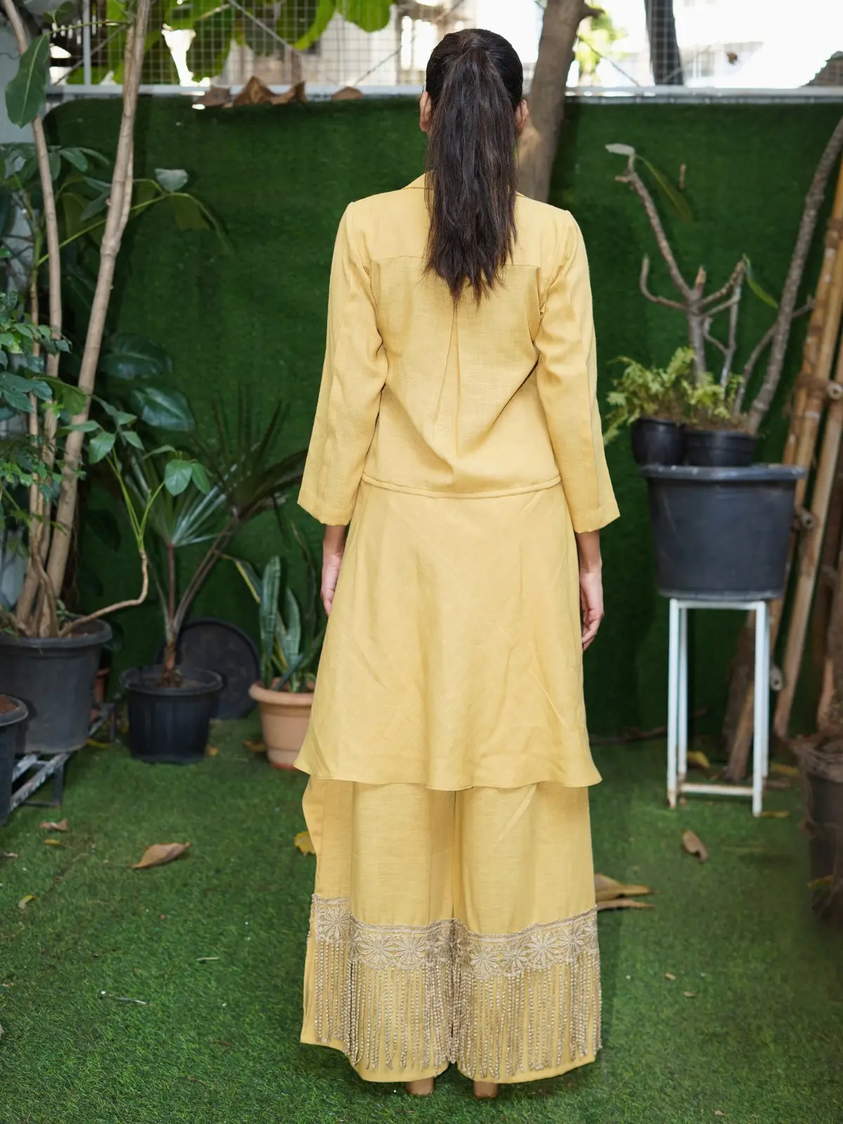 Mustard Lace Flow Set - Image 4