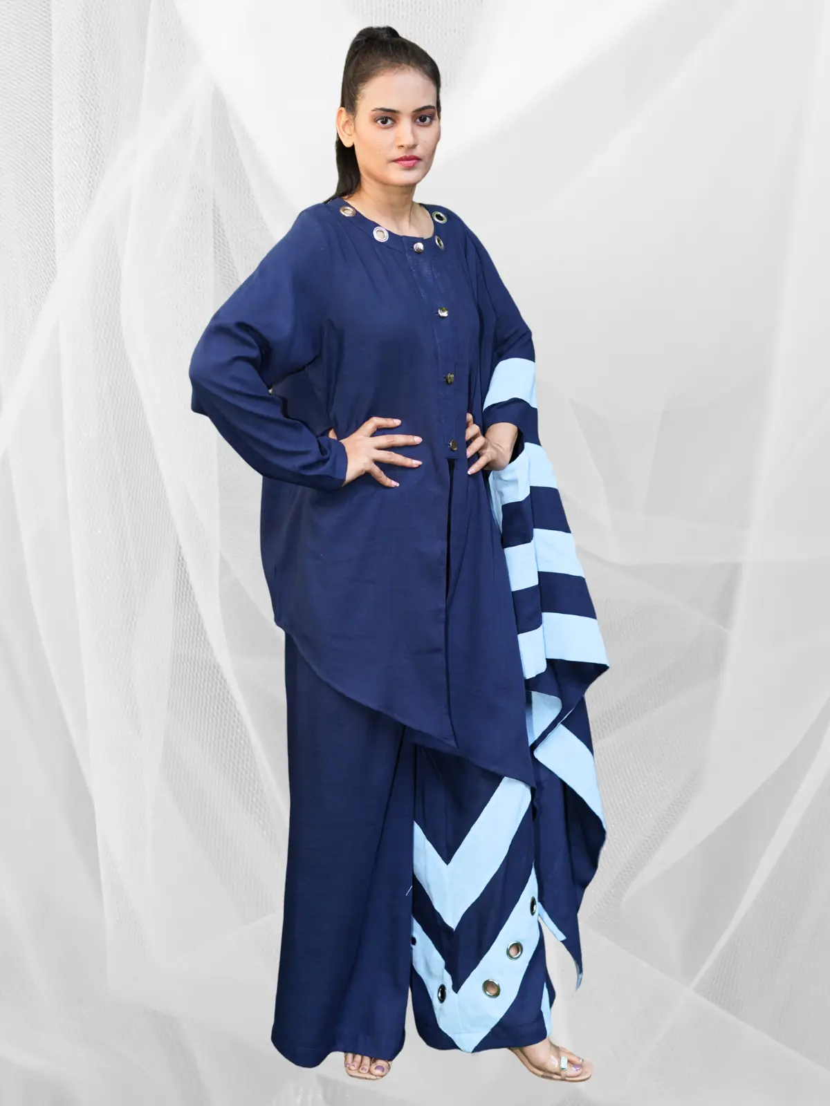 Blue Monarch Drape Set - Image 2