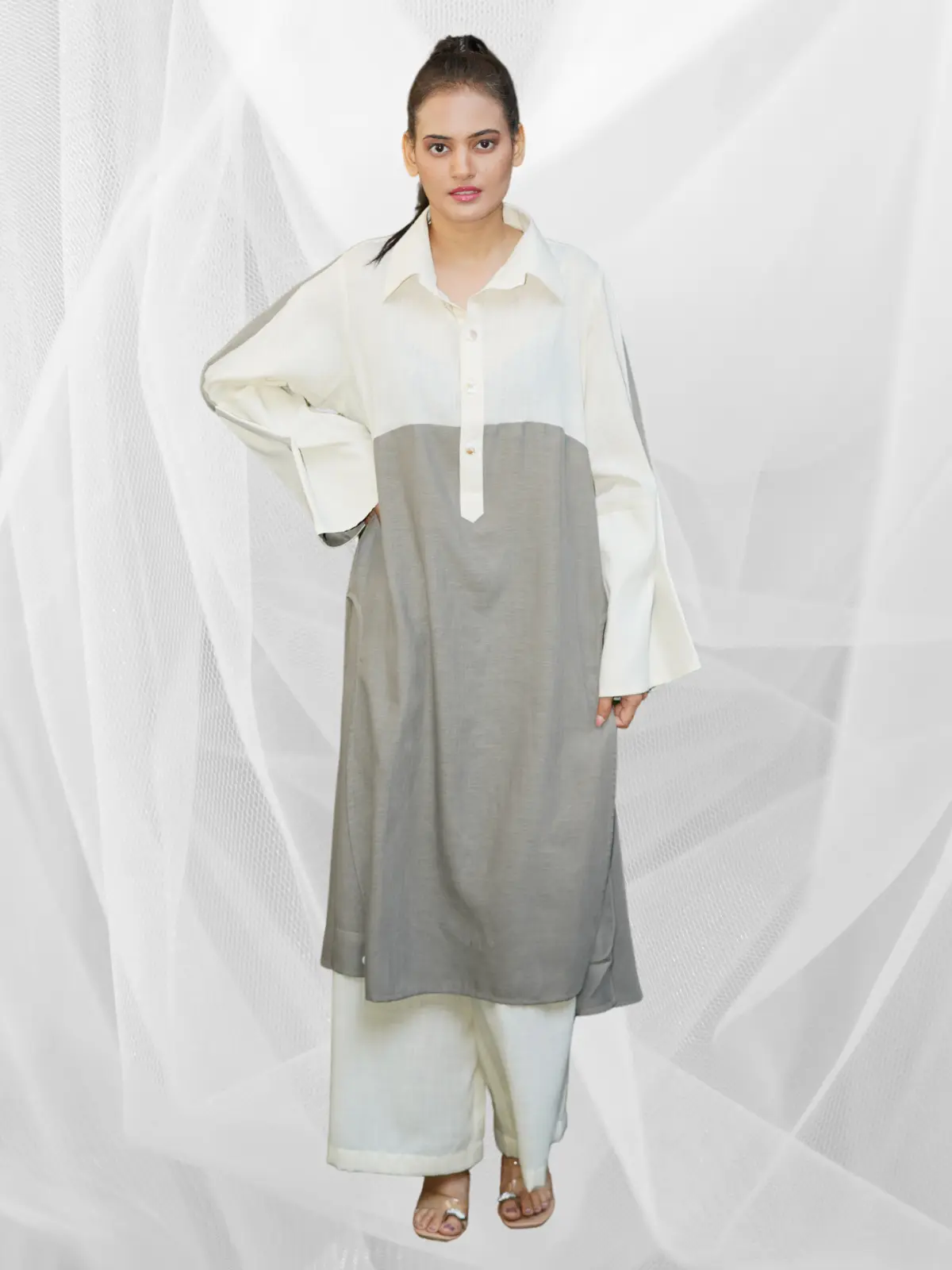 Ivory Dusk Kurta