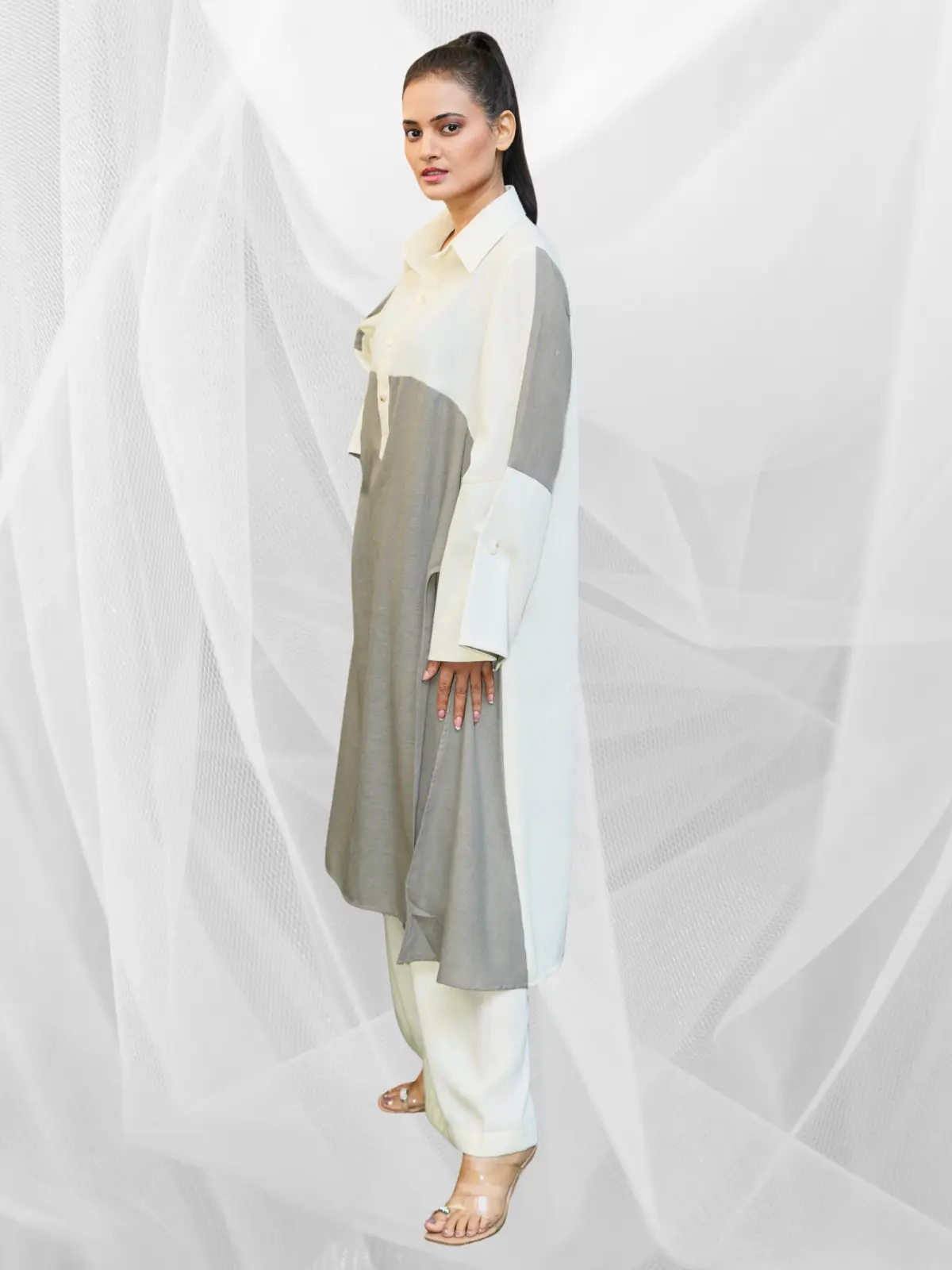 Ivory Dusk Kurta - Image 3