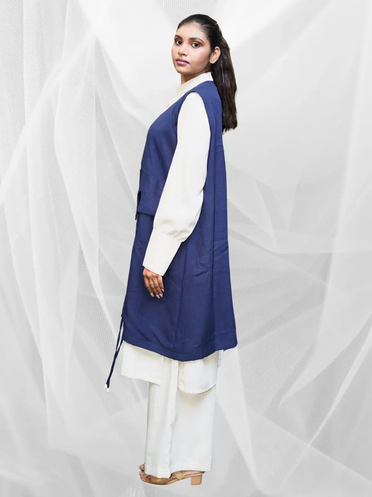Ivory Indigo Layered Set - Image 3