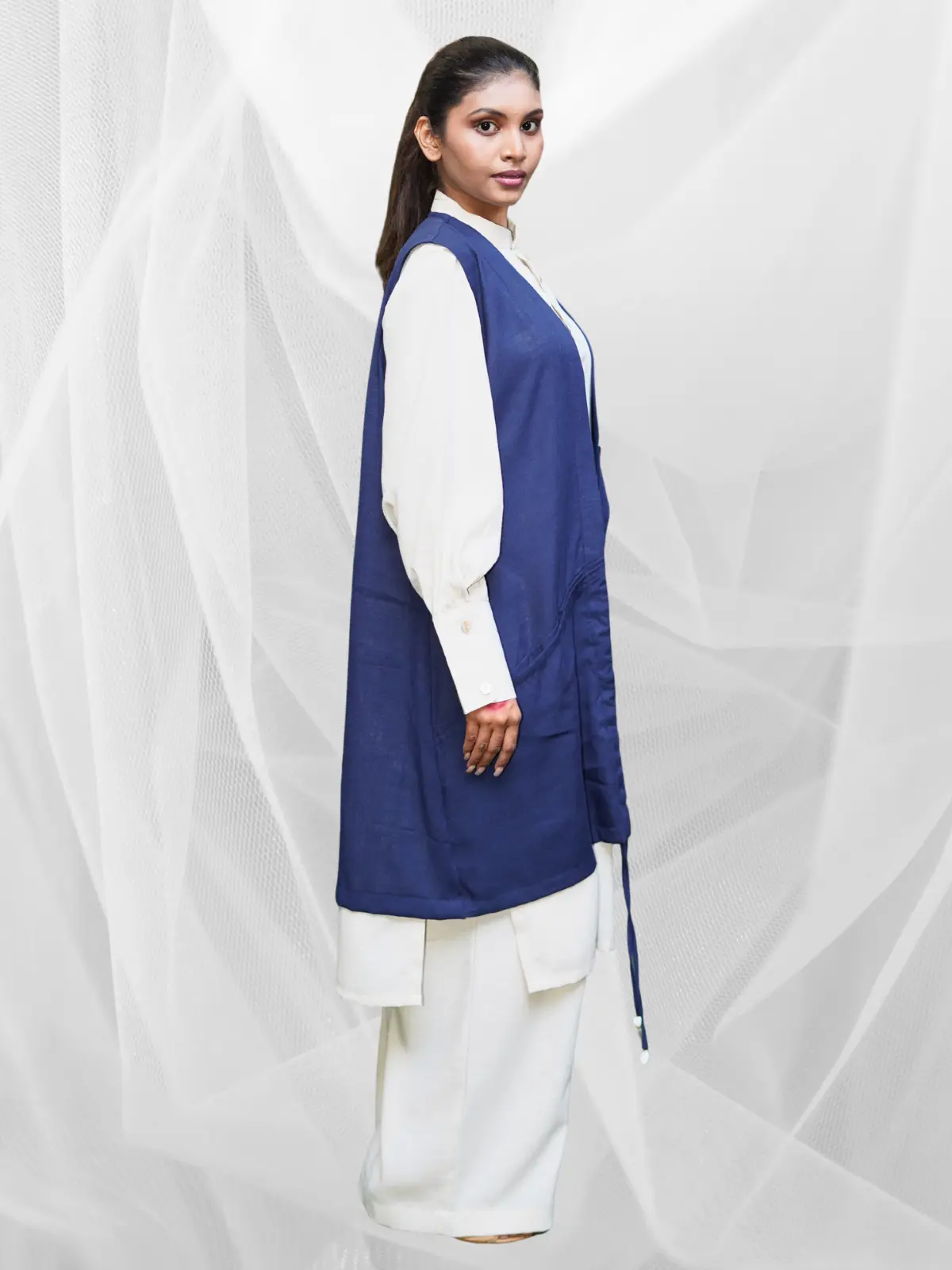 Ivory Indigo Layered Set - Image 2