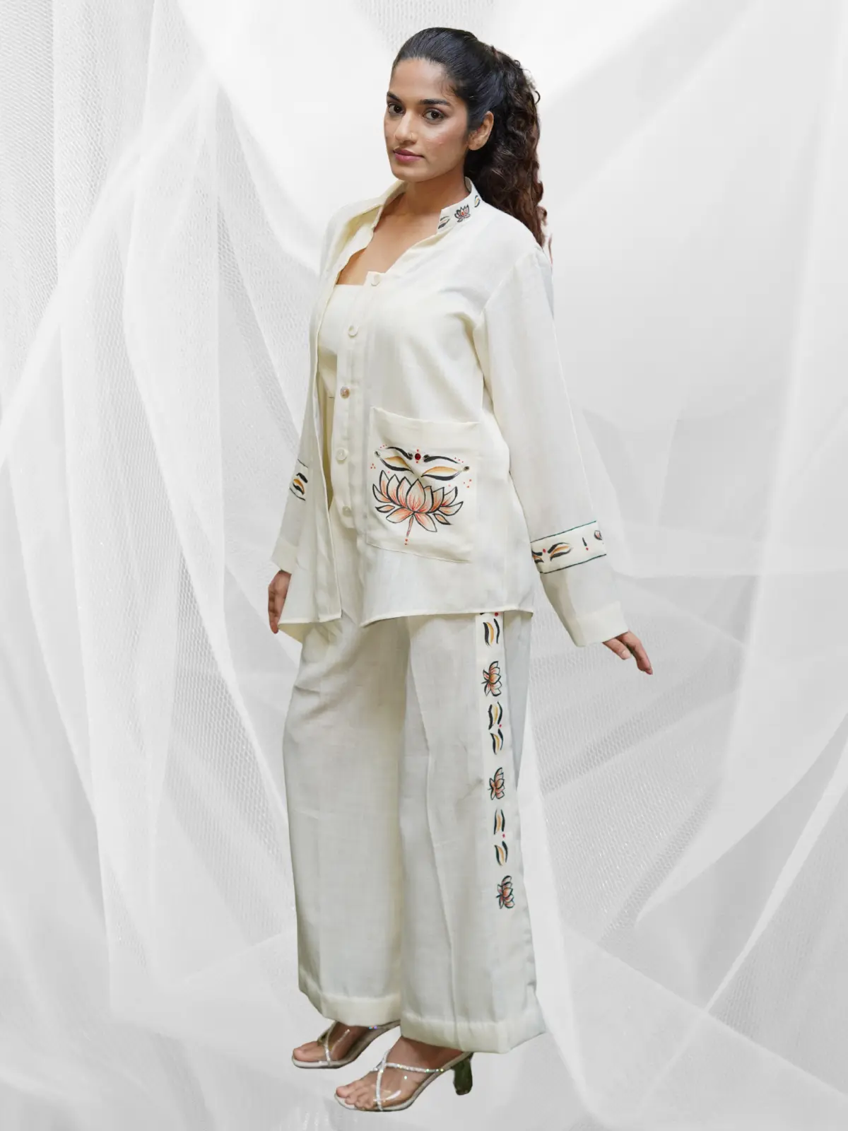 Ivory Lotus Co-ord - Image 3