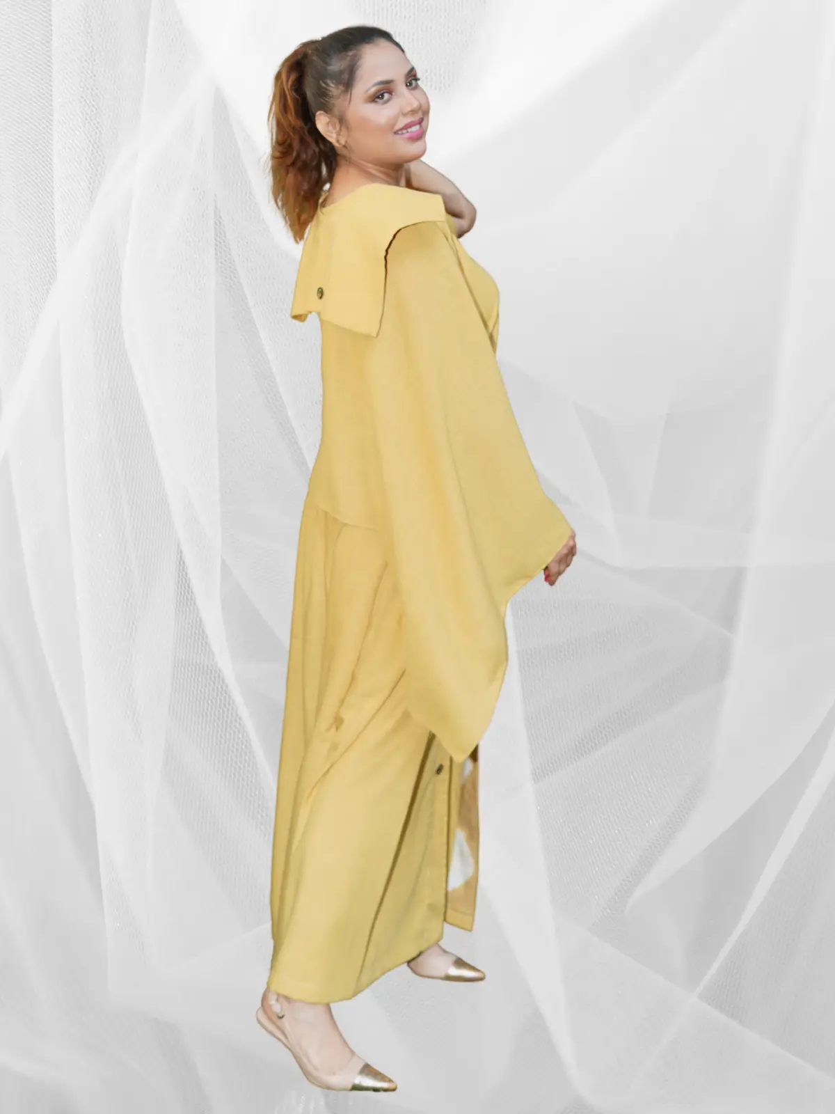 Mustard Dune Dress - Image 2
