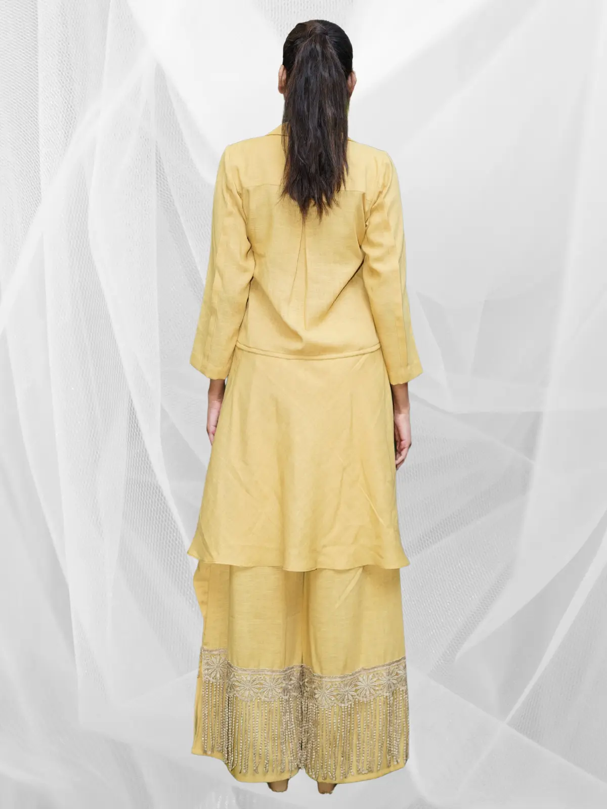 Mustard Lace Flow Set - Image 4