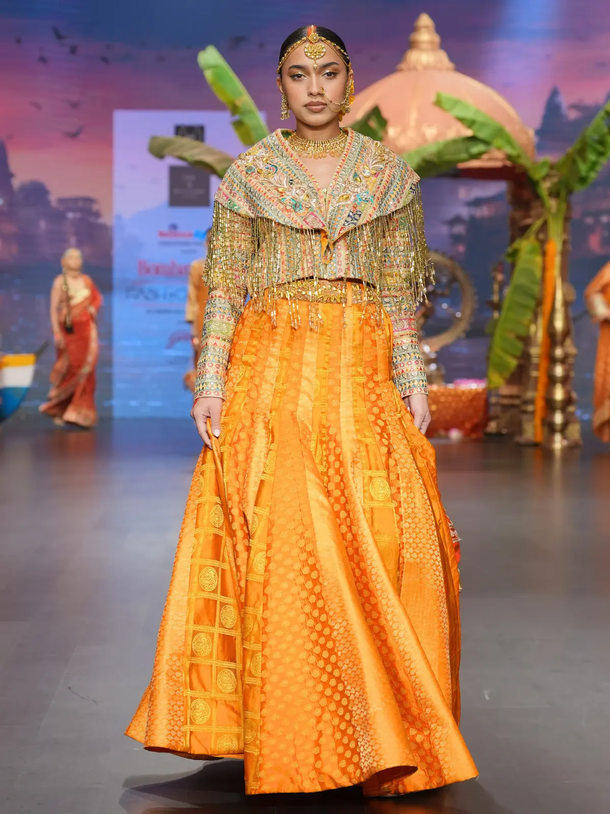 Amber Gilt Lehenga