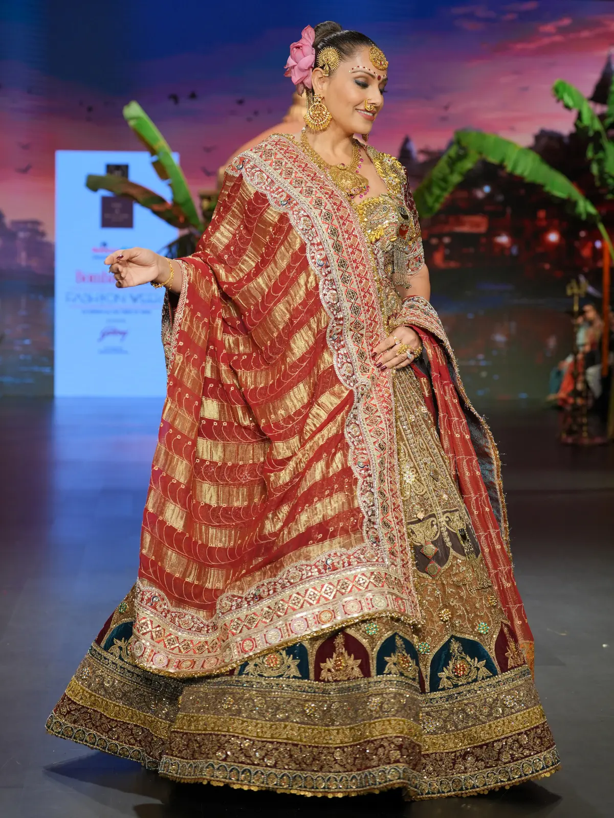 Marsala Monarch Lehenga - Image 3