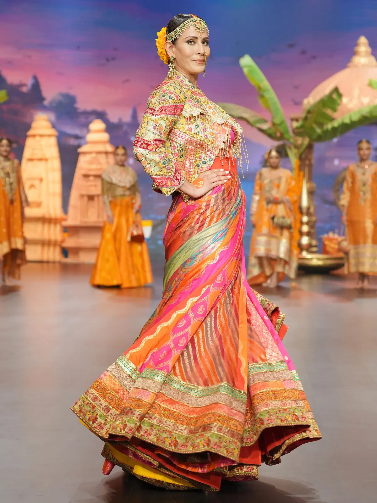 Peach Reverie Lehenga