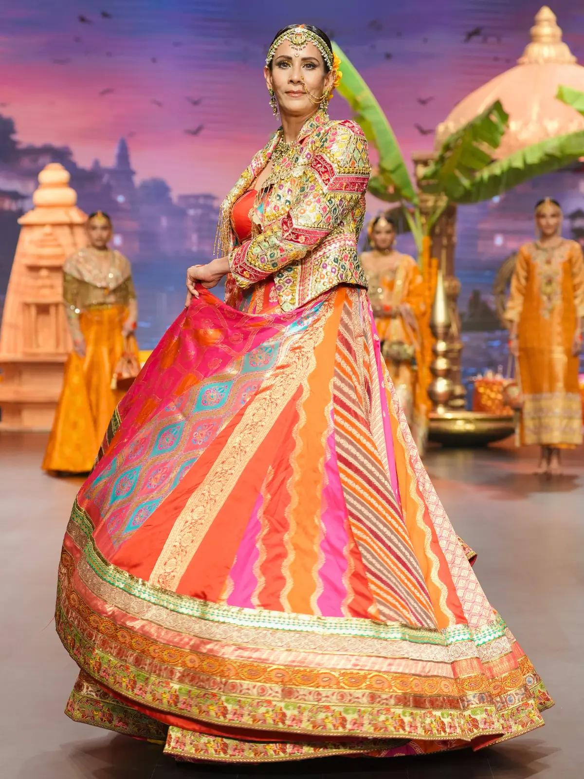 Peach Reverie Lehenga - Image 2