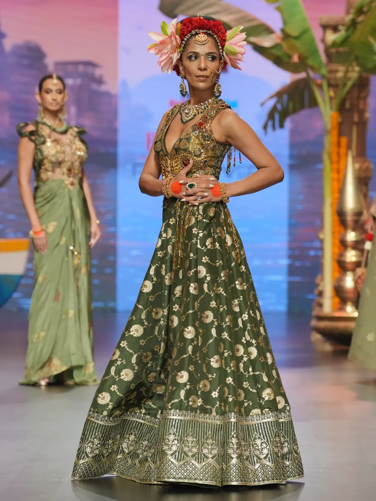 Sage Whisper Lehenga - Image 2