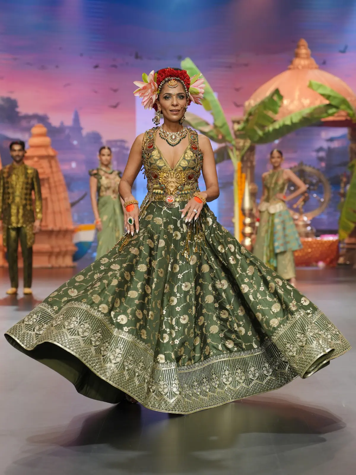 Sage Whisper Lehenga - Image 4