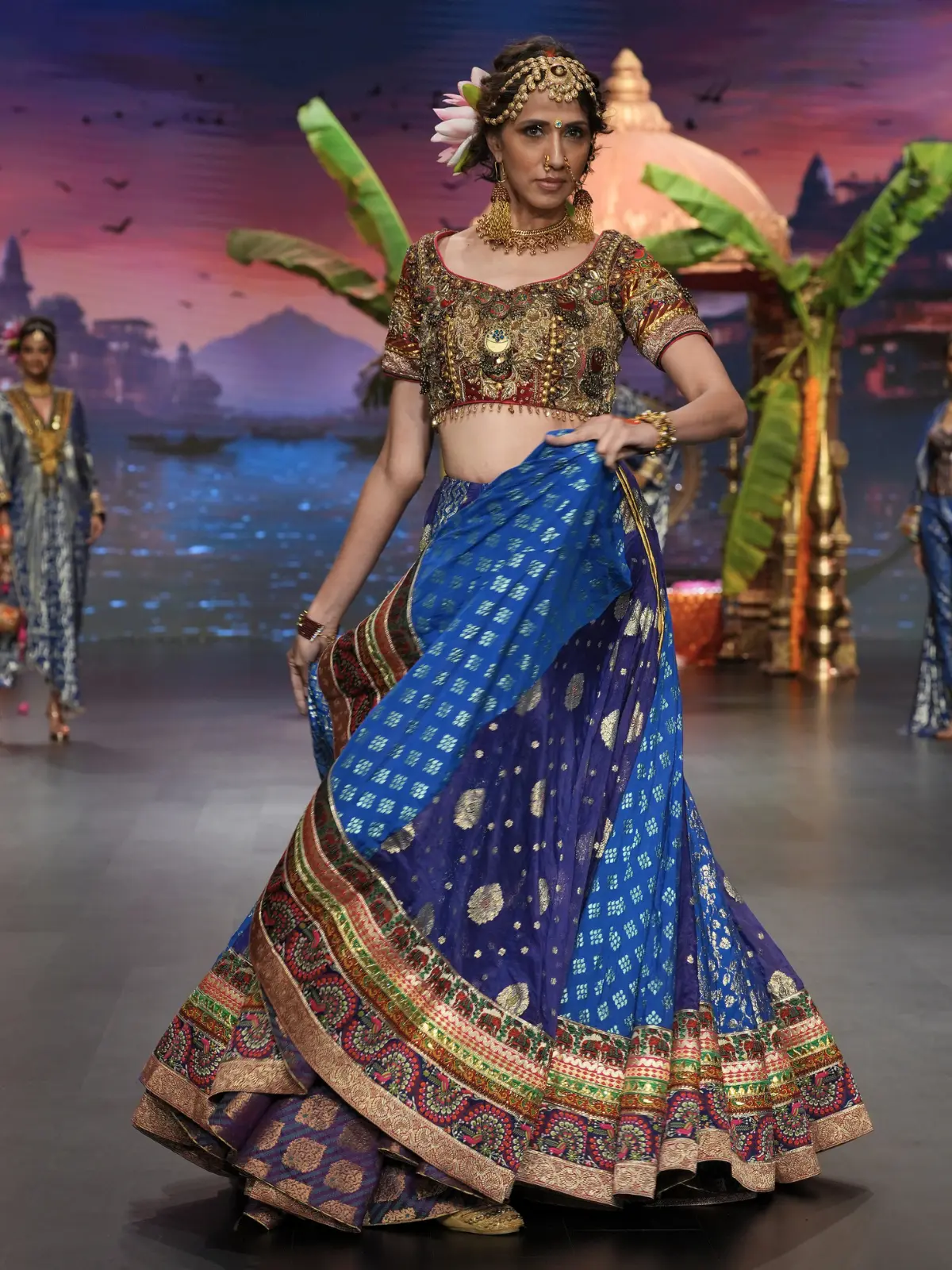 Sapphire Nocturne Lehenga - Image 2