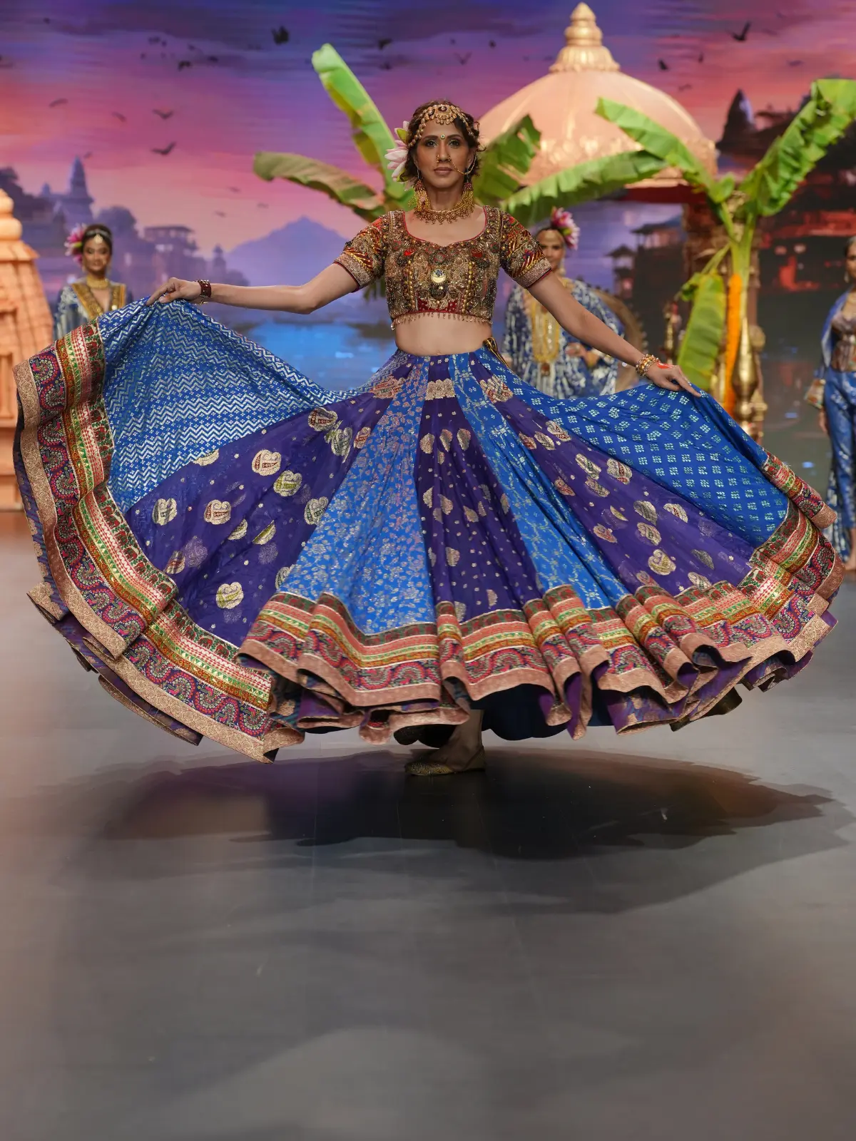 Sapphire Nocturne Lehenga - Image 3