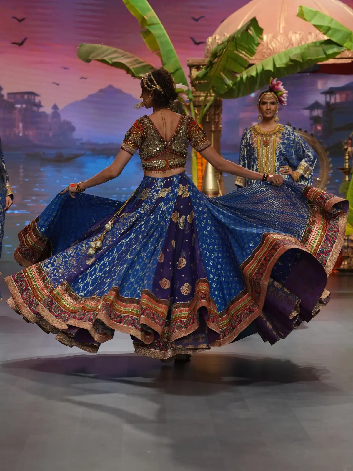 Sapphire Nocturne Lehenga - Image 4