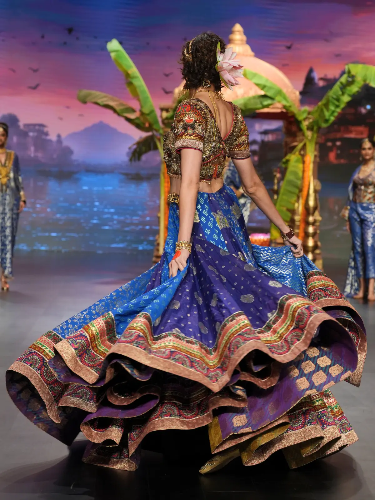 Sapphire Nocturne Lehenga - Image 5