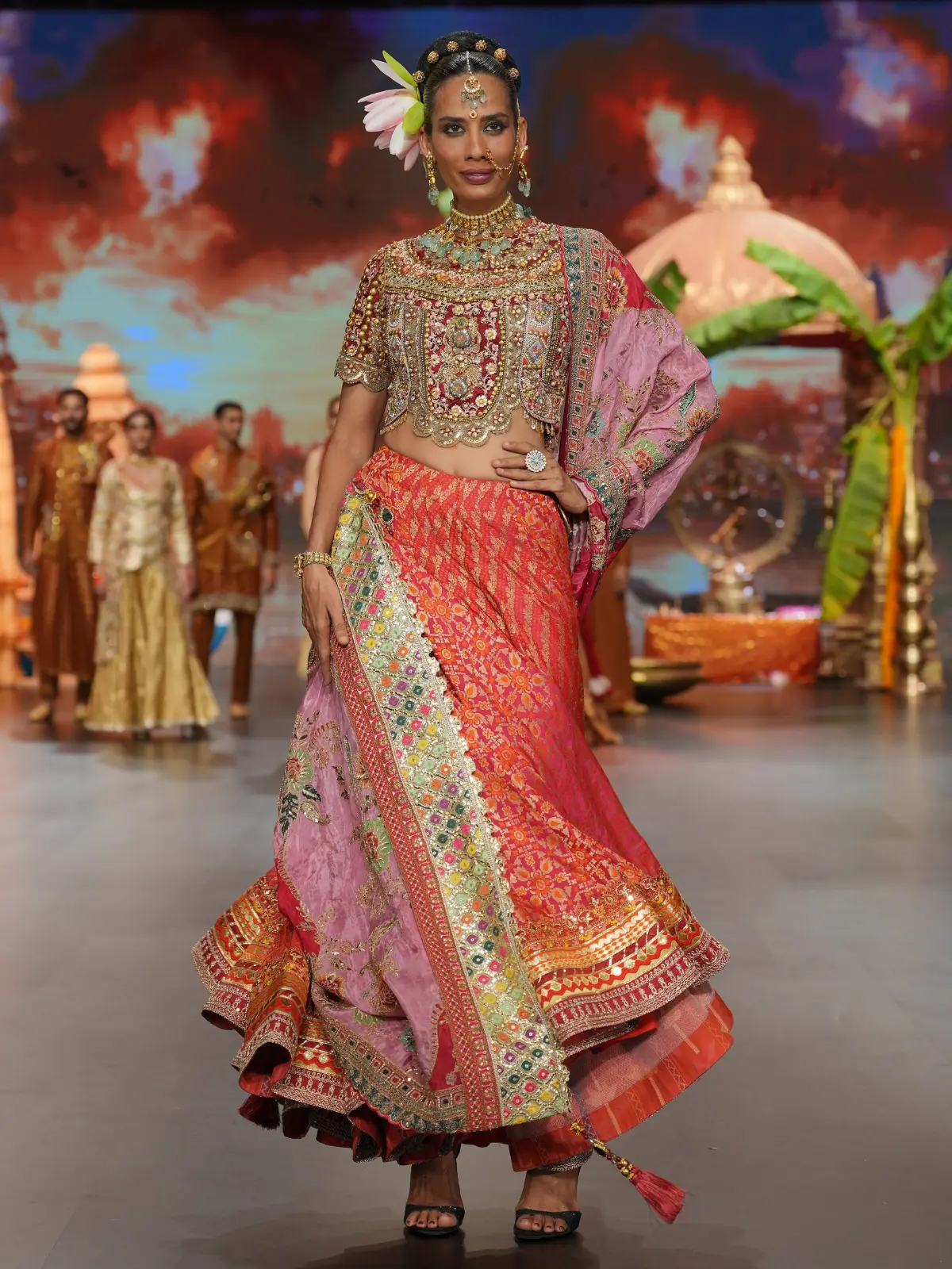 Sienna Ember Lehenga - Image 2